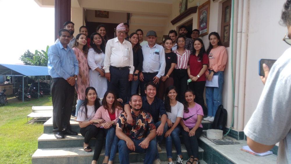 Prof. Pasupati Mishra at Nagarik college